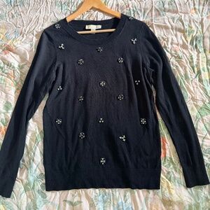 Michael Kors black Beaded Sweater size M
